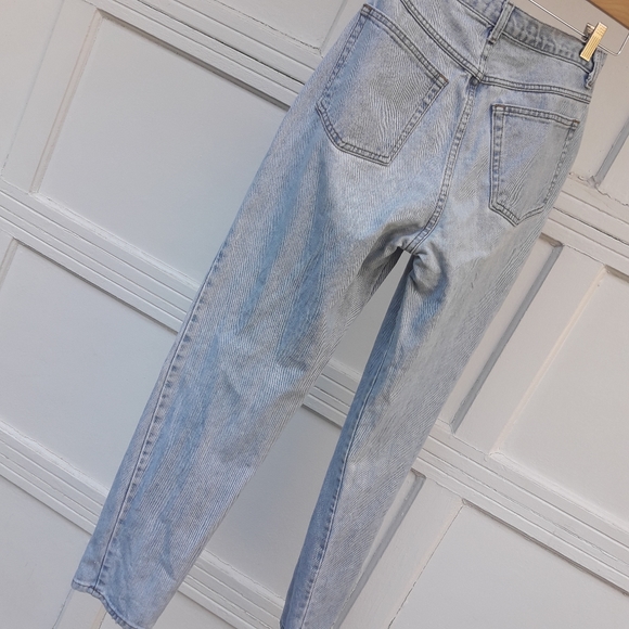 Vintage Jeans High Waisted Tapered Ankle Curvy Retro 1980s 90s Light Wash Denim - Picture 13 of 16